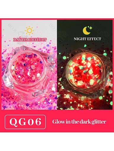glow in the dark glitter powder